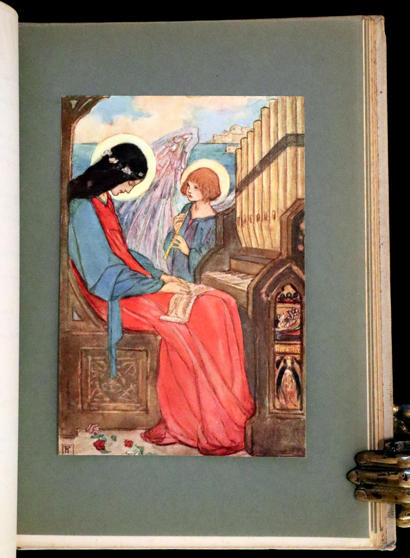 1912 Rare First Edition - Tennyson's Guinevere Illustrated by Pre-Raphaelite Florence Harrison.