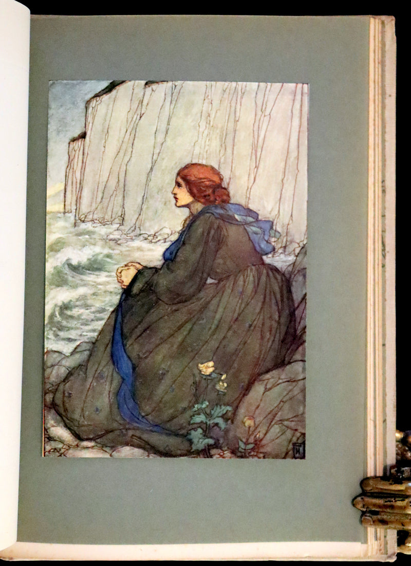 1912 Rare First Edition - Tennyson's Guinevere Illustrated by Pre-Raphaelite Florence Harrison.