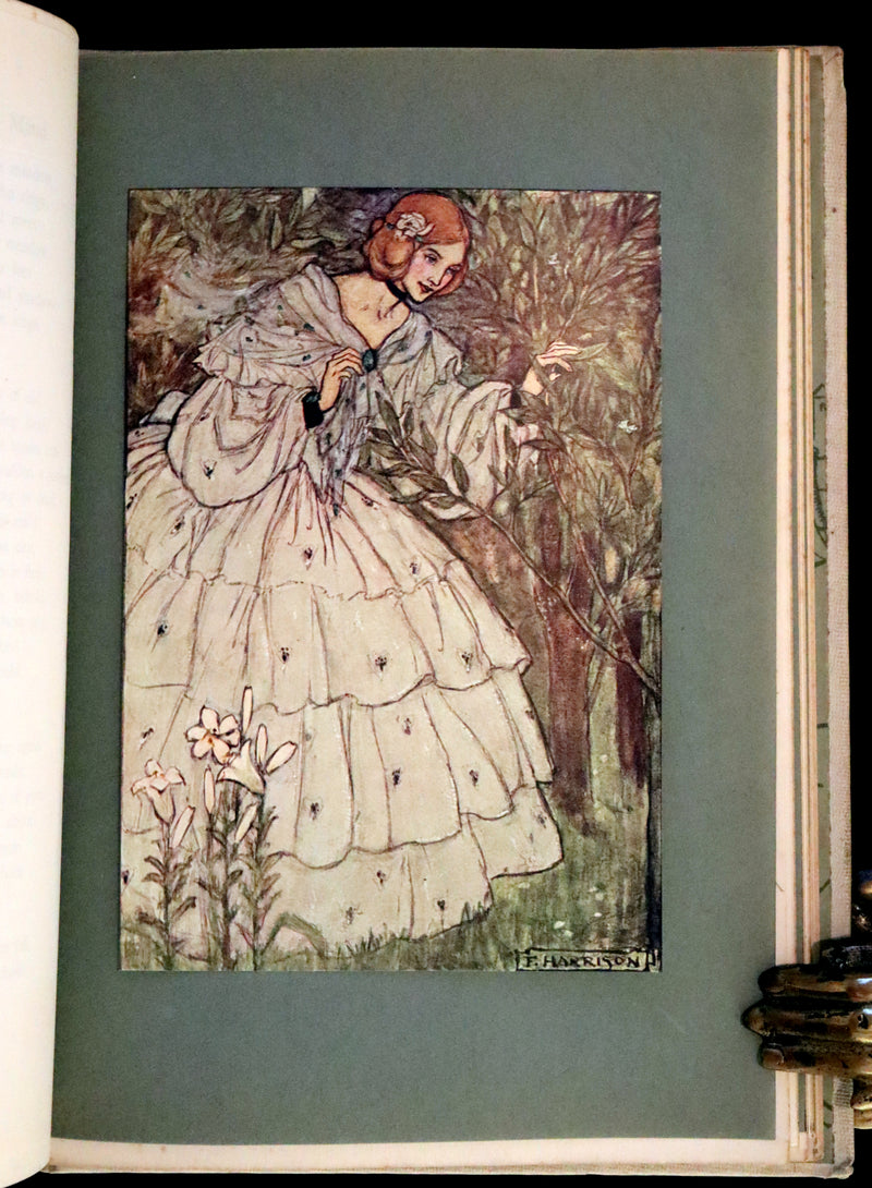 1912 Rare First Edition - Tennyson's Guinevere Illustrated by Pre-Raphaelite Florence Harrison.