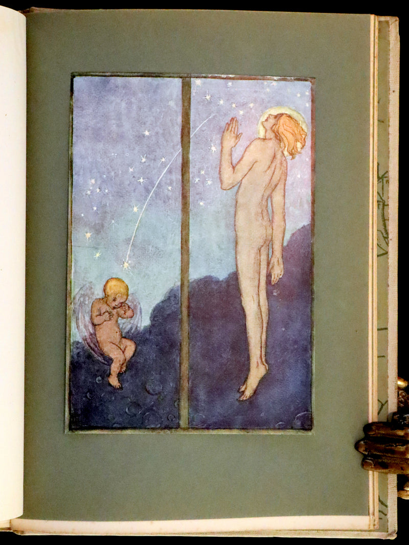 1912 Rare First Edition - Tennyson's Guinevere Illustrated by Pre-Raphaelite Florence Harrison.