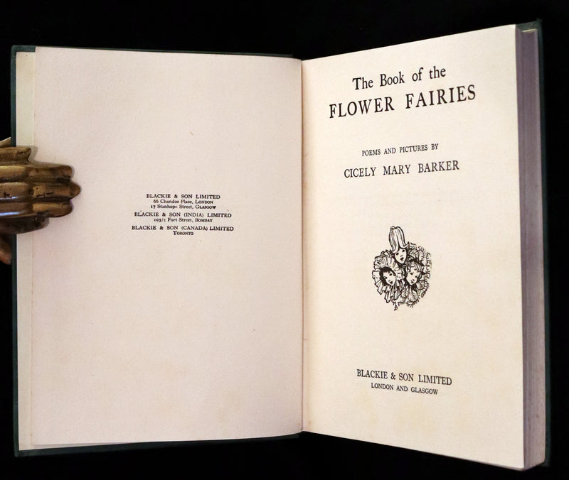 1950 Rare Book - The Book of the Flower Fairies by Cicely Mary Barker.