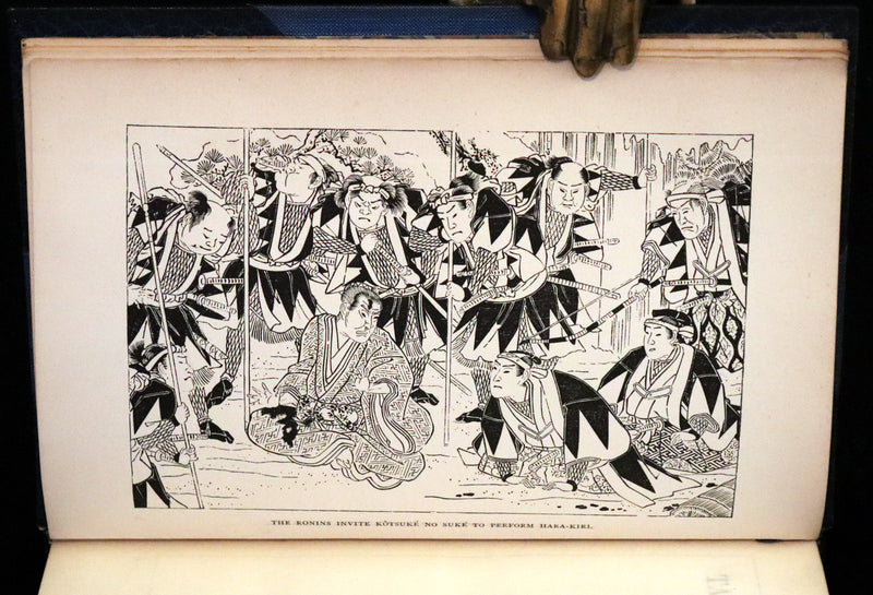 1871 Scarce First Edition bound by Riviere and Son  - Tales of Old Japan by A. B. Mitford with illustrations on wood by Japanese Artists.
