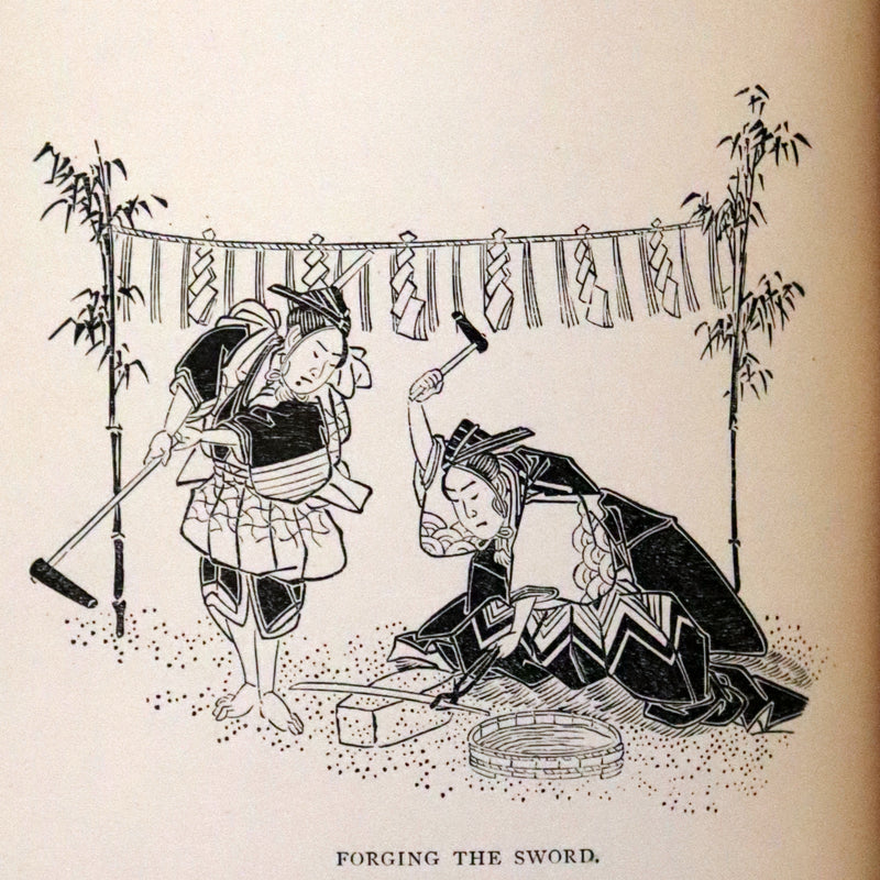 1871 Scarce First Edition bound by Riviere and Son  - Tales of Old Japan by A. B. Mitford with illustrations on wood by Japanese Artists.