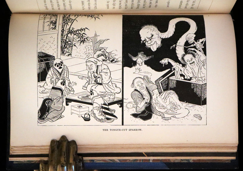 1871 Scarce First Edition bound by Riviere and Son  - Tales of Old Japan by A. B. Mitford with illustrations on wood by Japanese Artists.