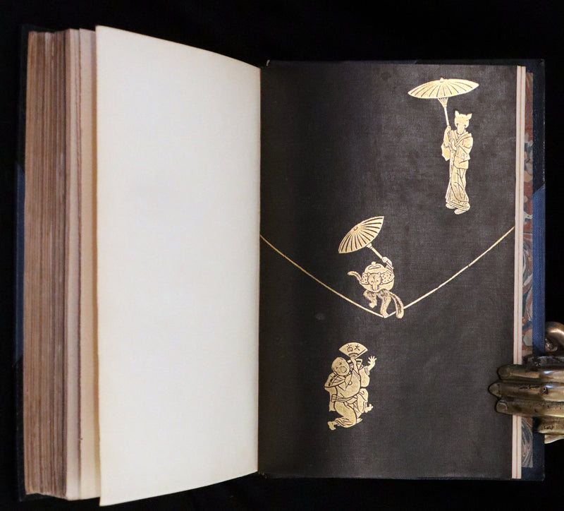 1871 Scarce First Edition bound by Riviere and Son  - Tales of Old Japan by A. B. Mitford with illustrations on wood by Japanese Artists.