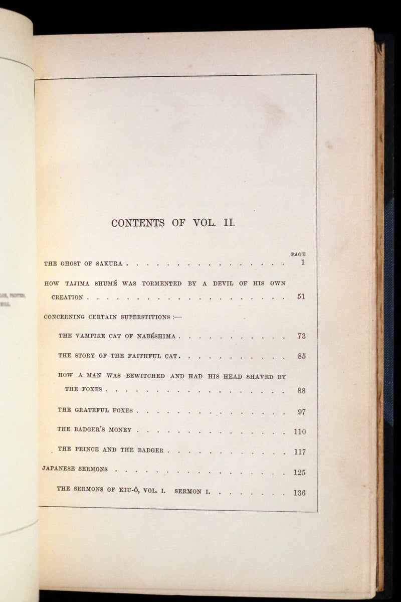 1871 Scarce First Edition bound by Riviere and Son  - Tales of Old Japan by A. B. Mitford with illustrations on wood by Japanese Artists.