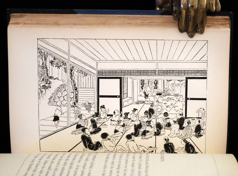 1871 Scarce First Edition bound by Riviere and Son  - Tales of Old Japan by A. B. Mitford with illustrations on wood by Japanese Artists.