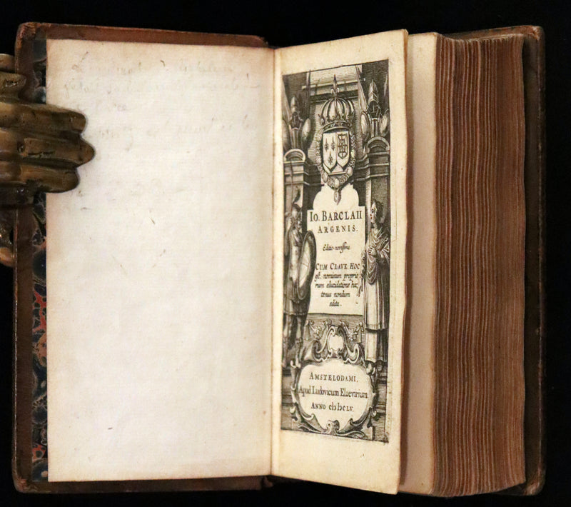 1655 Rare Latin Book - Scottish writer Io. Barclaii Argenis. Editio novissima by Elzevir.
