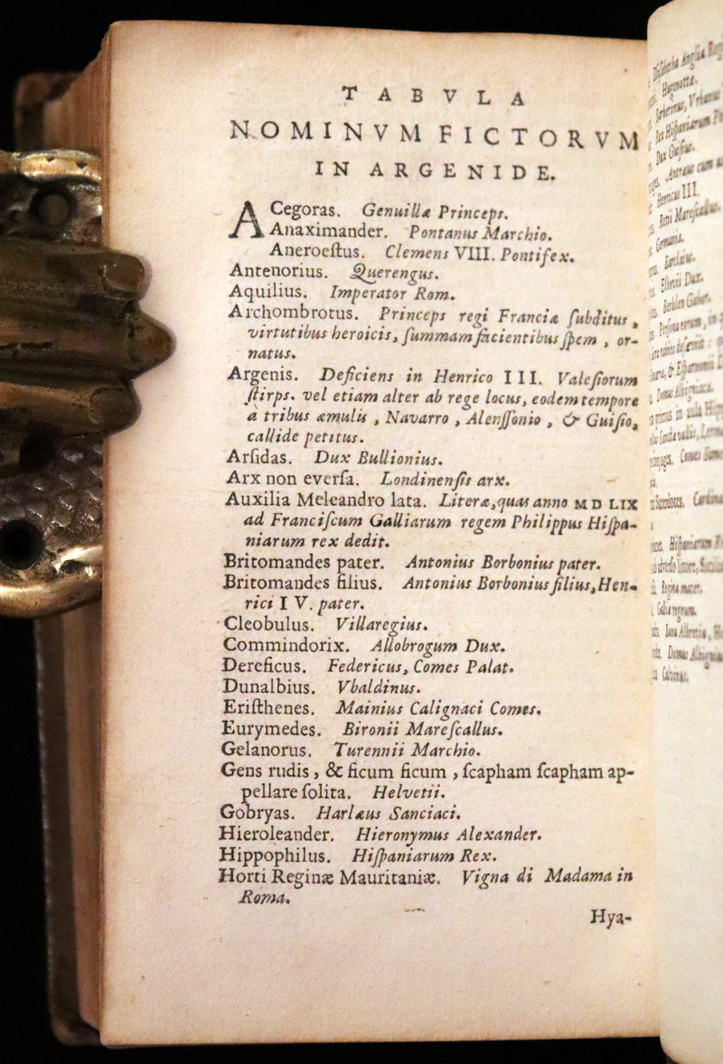 1655 Rare Latin Book - Scottish writer Io. Barclaii Argenis. Editio novissima by Elzevir.