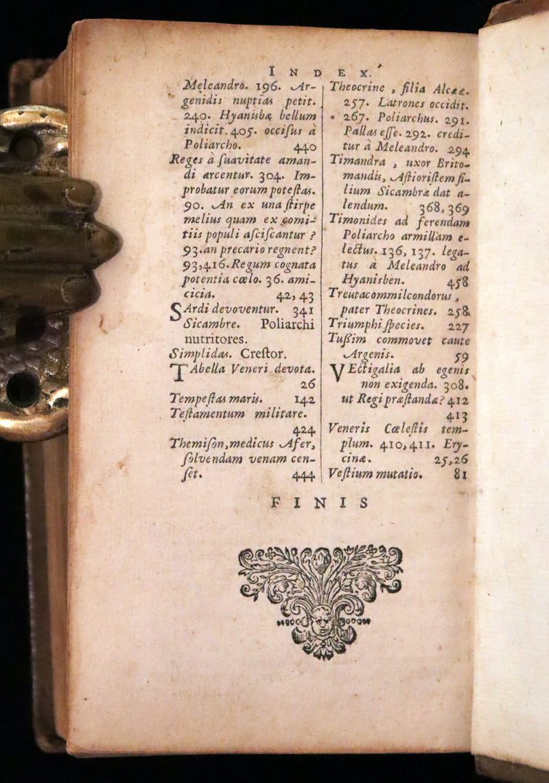 1655 Rare Latin Book - Scottish writer Io. Barclaii Argenis. Editio novissima by Elzevir.