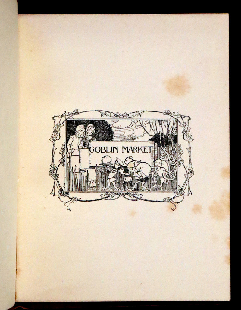 1912 Scarce First Deluxe Edition - Goblin Market by Christina Rossetti illustrated by Margaret W. Tarrant.