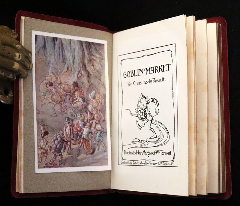 1912 Scarce First Deluxe Edition - Goblin Market by Christina Rossetti illustrated by Margaret W. Tarrant.