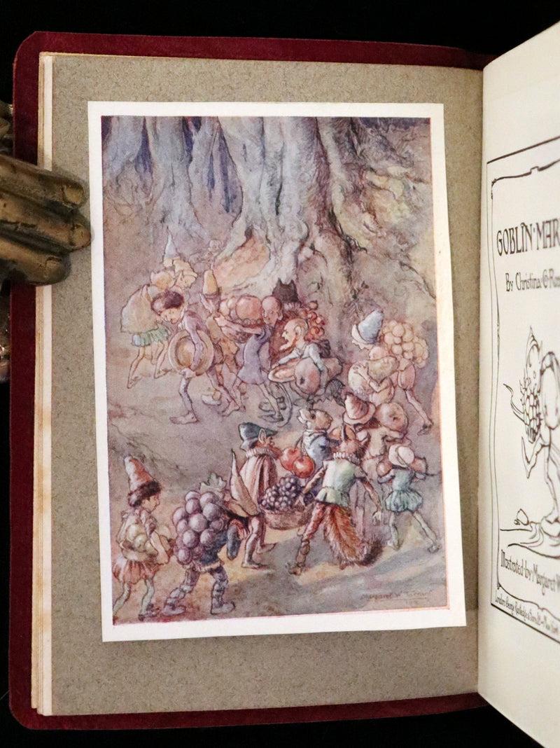 1912 Scarce First Deluxe Edition - Goblin Market by Christina Rossetti illustrated by Margaret W. Tarrant.