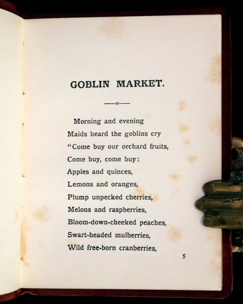 1912 Scarce First Deluxe Edition - Goblin Market by Christina Rossetti illustrated by Margaret W. Tarrant.