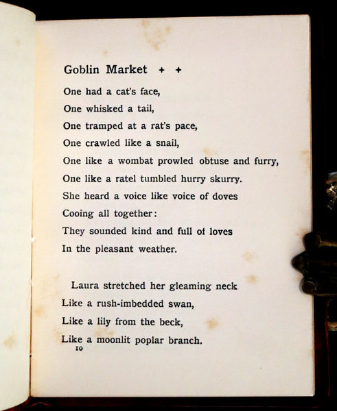 1912 Scarce First Deluxe Edition - Goblin Market by Christina Rossetti illustrated by Margaret W. Tarrant.