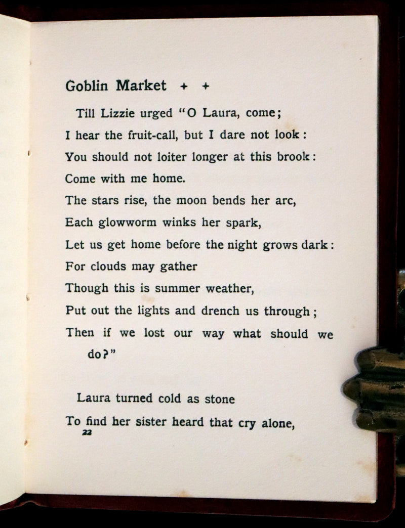 1912 Scarce First Deluxe Edition - Goblin Market by Christina Rossetti illustrated by Margaret W. Tarrant.