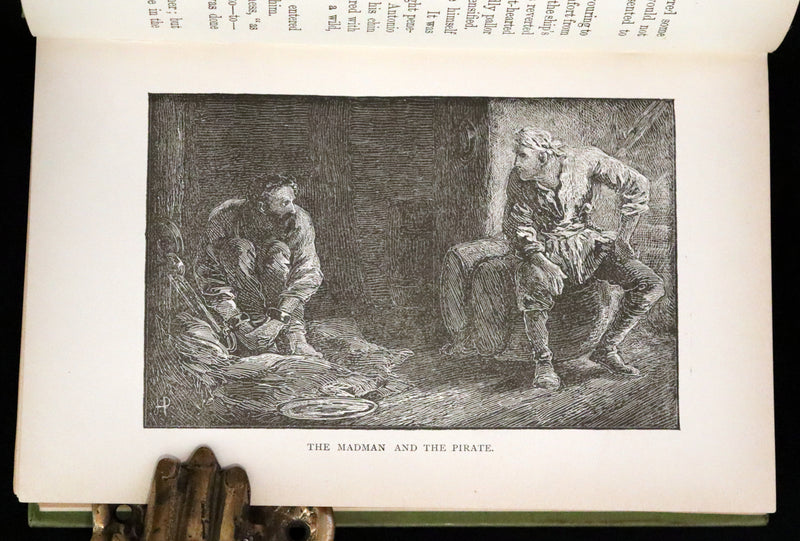 1890 Rare Victorian Book - The Madman and the Pirate by Robert Michael Ballantyne.