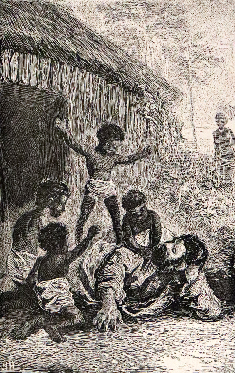 1890 Rare Victorian Book - The Madman and the Pirate by Robert Michael Ballantyne.