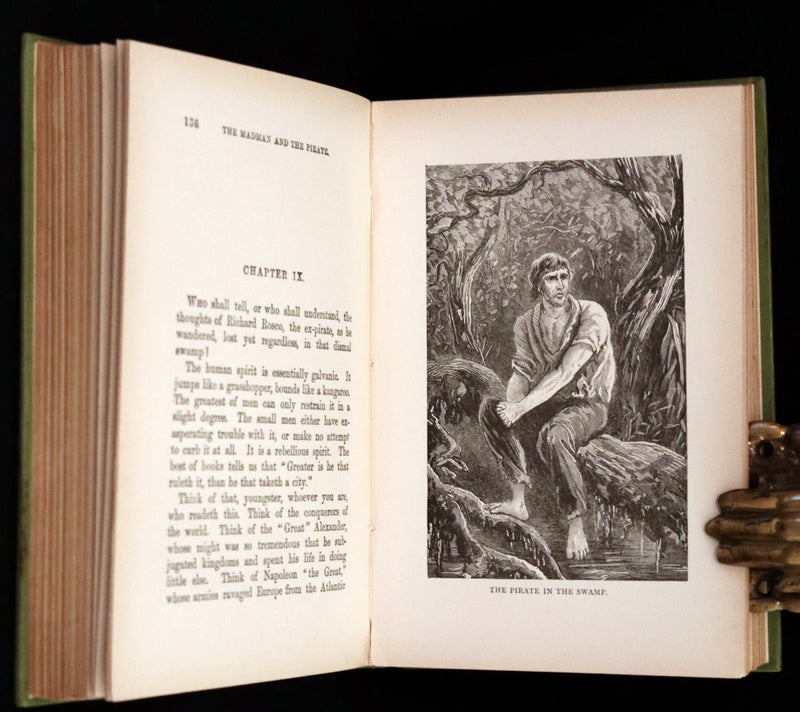 1890 Rare Victorian Book - The Madman and the Pirate by Robert Michael Ballantyne.