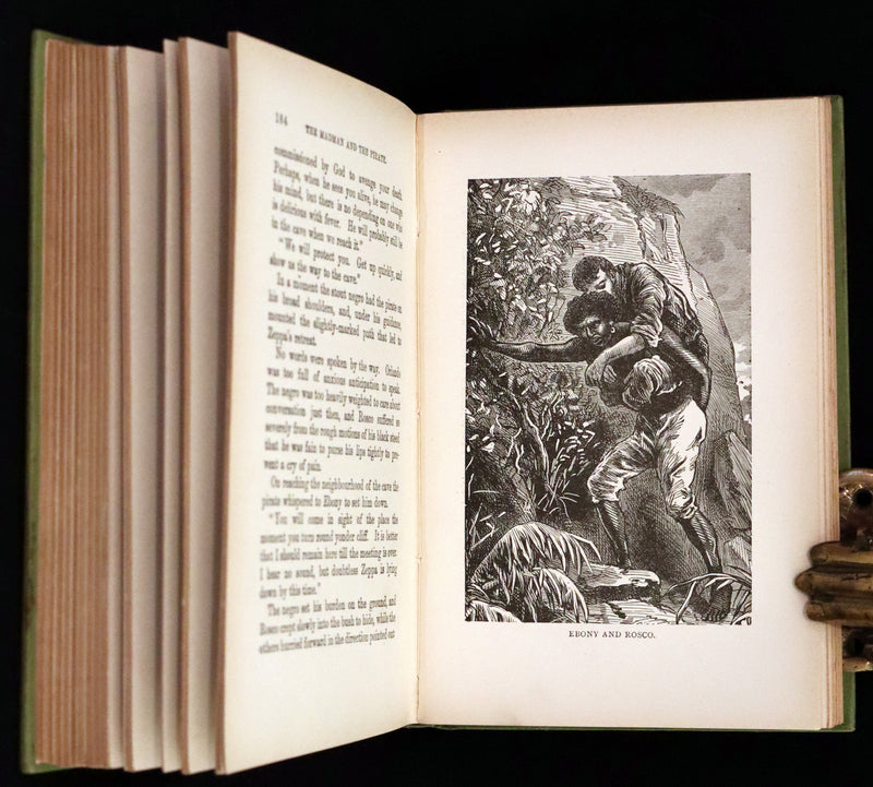 1890 Rare Victorian Book - The Madman and the Pirate by Robert Michael Ballantyne.