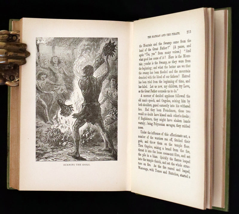 1890 Rare Victorian Book - The Madman and the Pirate by Robert Michael Ballantyne.