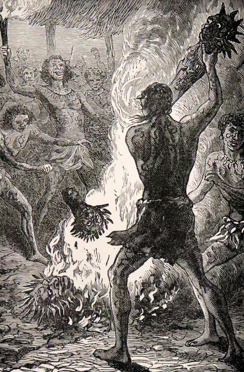 1890 Rare Victorian Book - The Madman and the Pirate by Robert Michael Ballantyne.