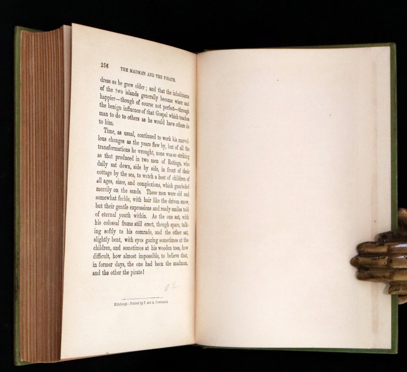 1890 Rare Victorian Book - The Madman and the Pirate by Robert Michael Ballantyne.