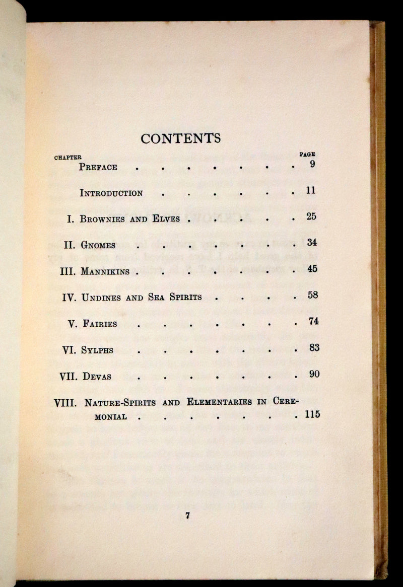 1925 Rare First Edition Book - Fairies at Work and at Play observed by Geoffrey Hodson.