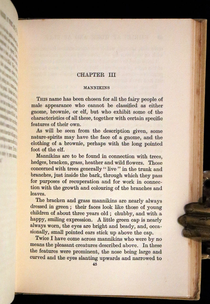 1925 Rare First Edition Book - Fairies at Work and at Play observed by Geoffrey Hodson.