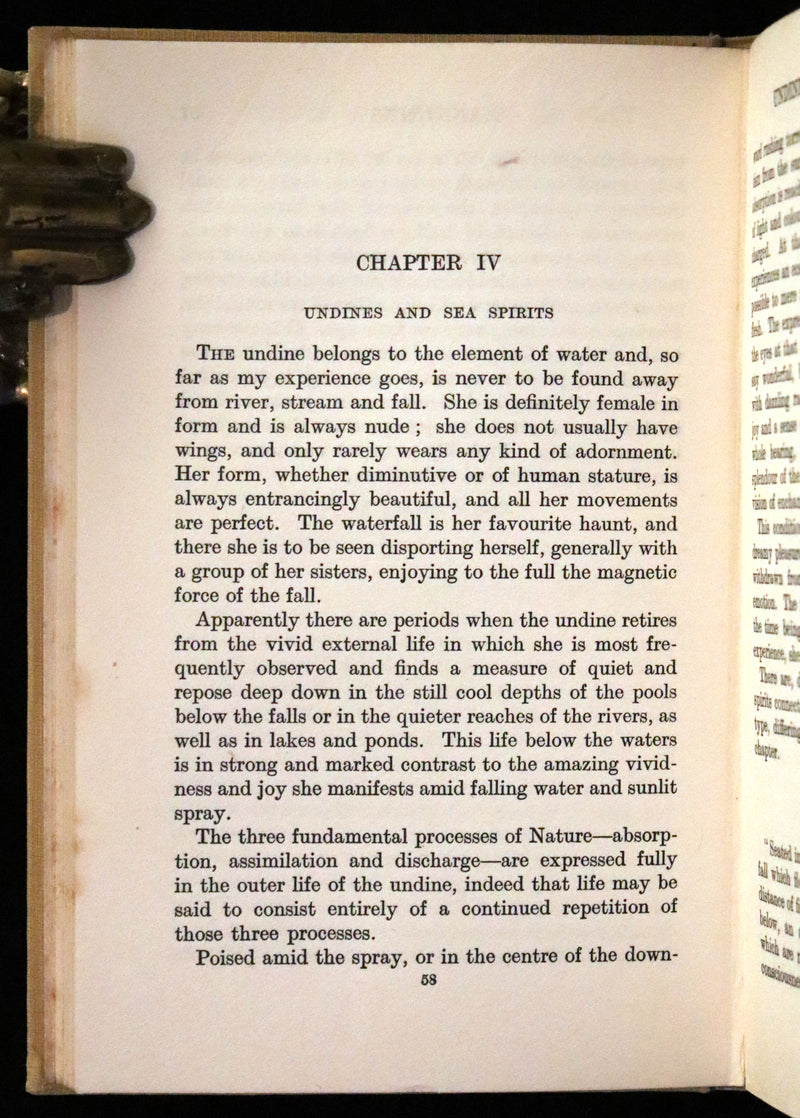 1925 Rare First Edition Book - Fairies at Work and at Play observed by Geoffrey Hodson.