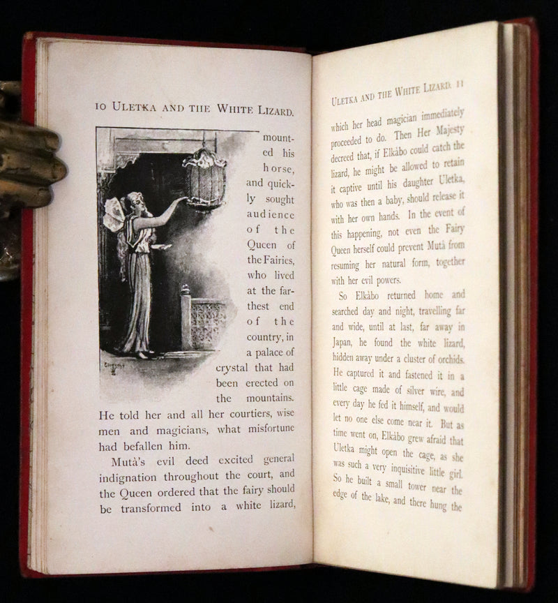 1895 Rare First Edition - Uletka and the White Lizard, Fairy Tale by the Hungarian Baroness Emma Orczy.