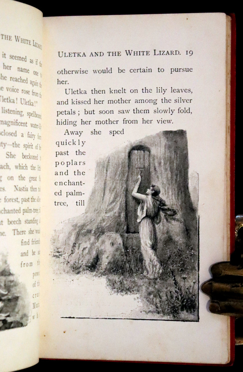 1895 Rare First Edition - Uletka and the White Lizard, Fairy Tale by the Hungarian Baroness Emma Orczy.