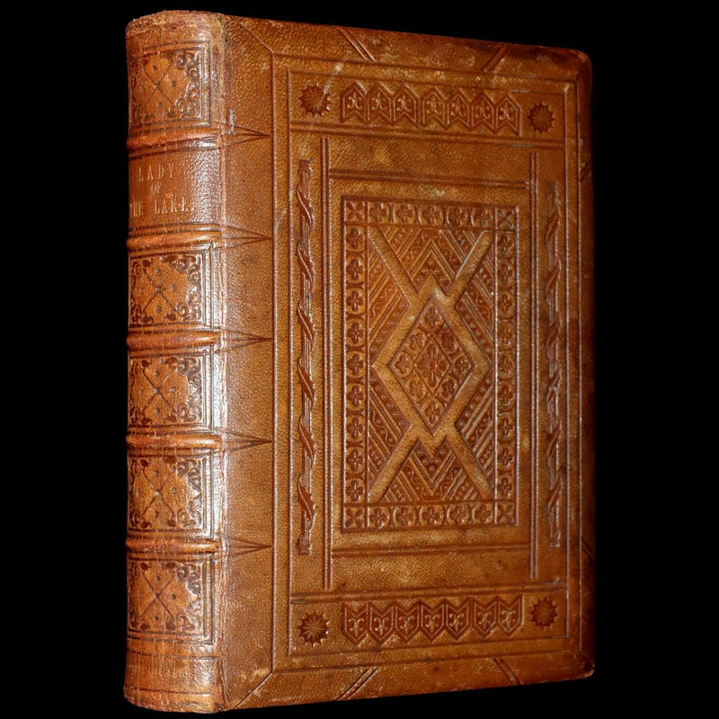 1853 Rare Book ~ Lady of the Lake by Sir Walter Scott, Illustrated by Birket Foster and John Gilbert.