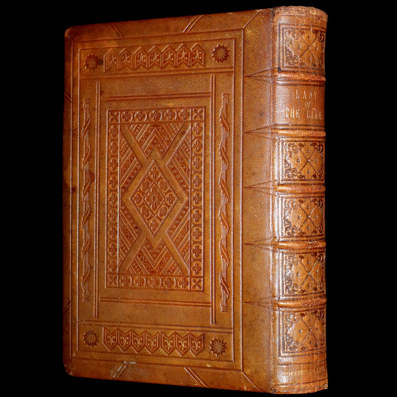 1853 Rare Book ~ Lady of the Lake by Sir Walter Scott, Illustrated by Birket Foster and John Gilbert.