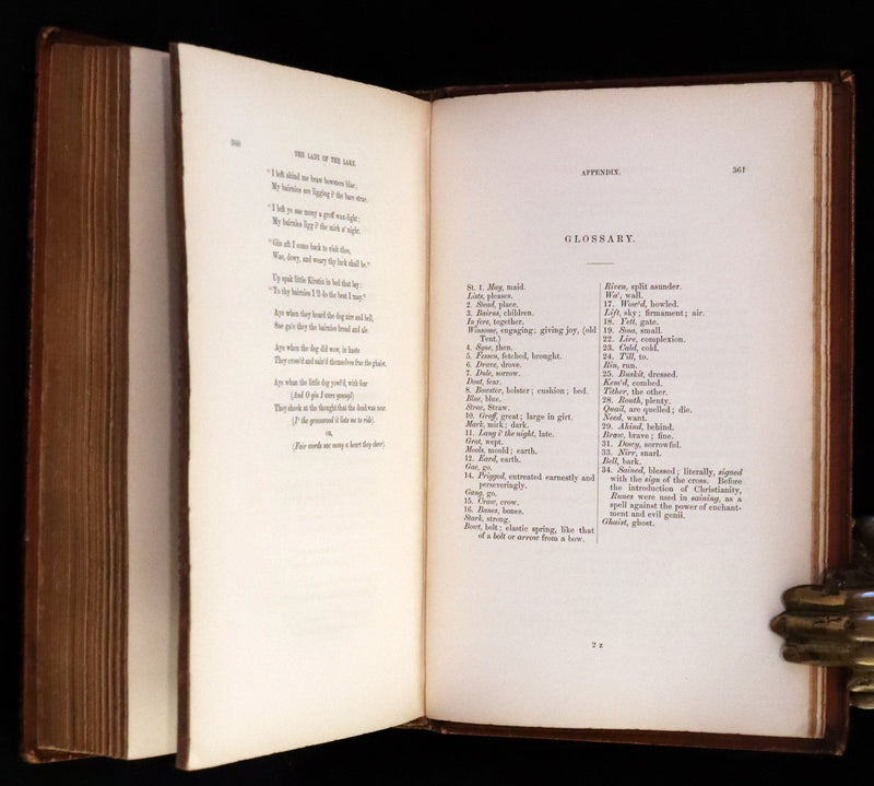 1853 Rare Book ~ Lady of the Lake by Sir Walter Scott, Illustrated by Birket Foster and John Gilbert.