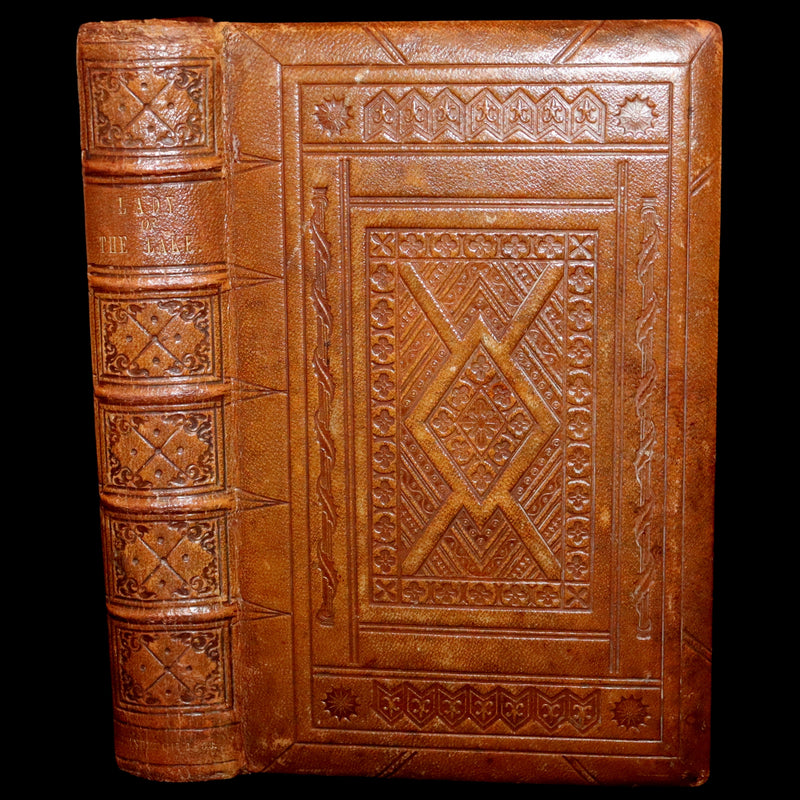 1853 Rare Book ~ Lady of the Lake by Sir Walter Scott, Illustrated by Birket Foster and John Gilbert.