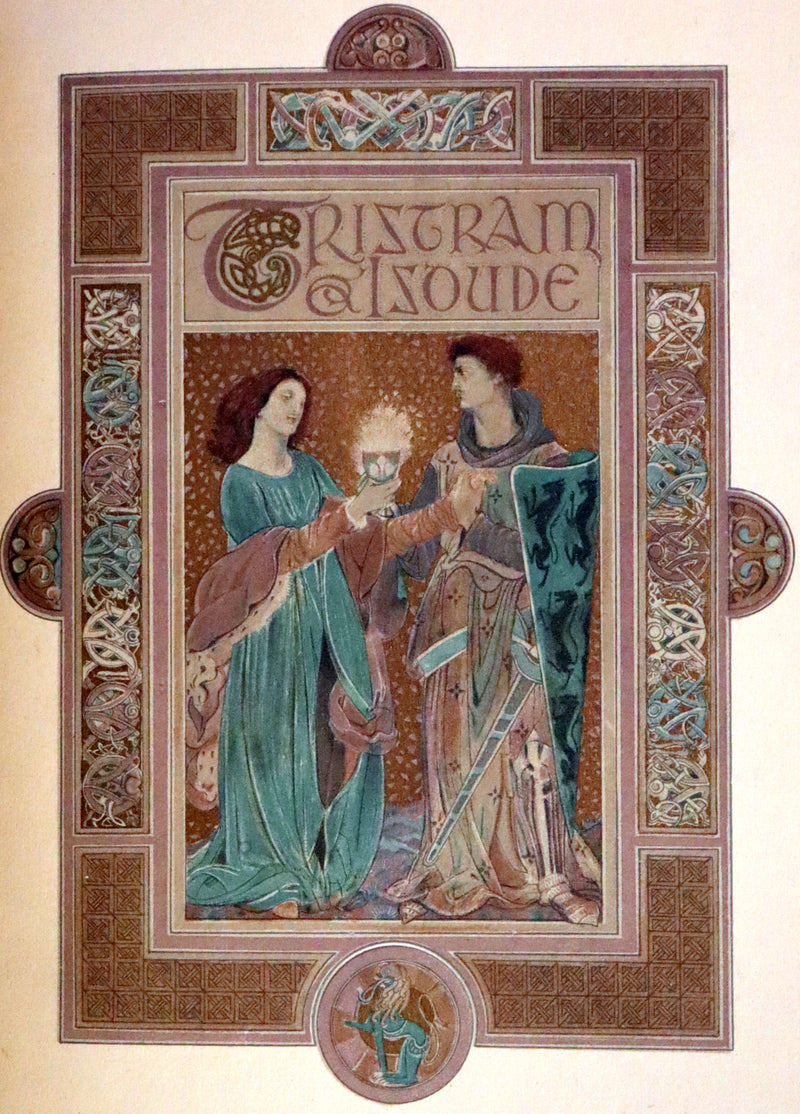 1920 Rare Book - Tristan and Iseult, The Romance of Tristram of Lyones and La Beale Isoude Illustrated by Evelyn Paul.