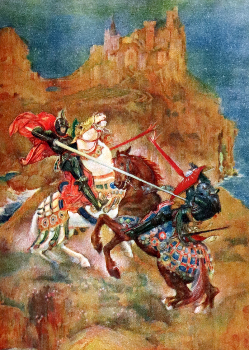 1920 Rare Book - Tristan and Iseult, The Romance of Tristram of Lyones and La Beale Isoude Illustrated by Evelyn Paul.