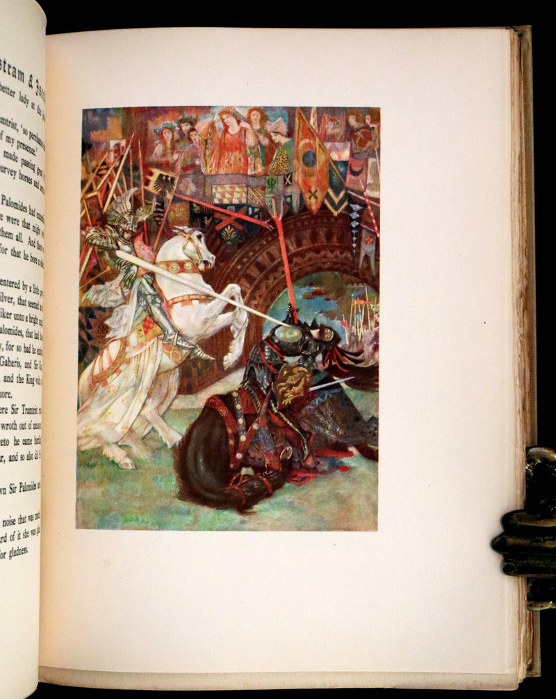 1920 Rare Book - Tristan and Iseult, The Romance of Tristram of Lyones and La Beale Isoude Illustrated by Evelyn Paul.
