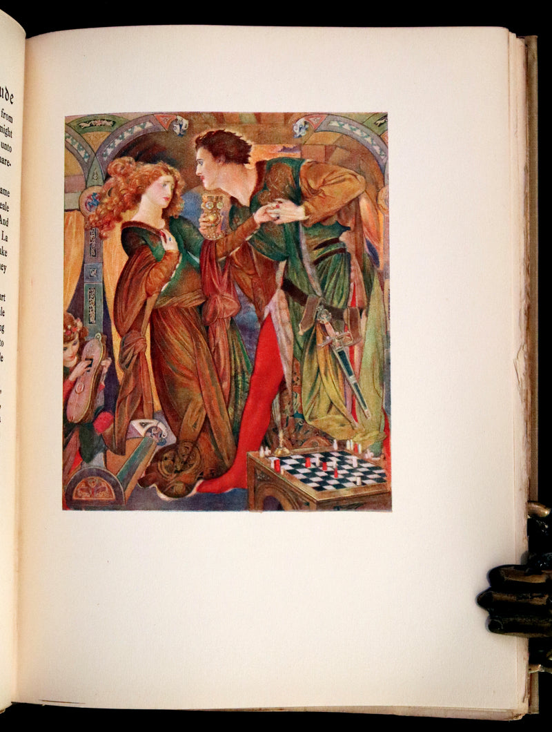 1920 Rare Book - Tristan and Iseult, The Romance of Tristram of Lyones and La Beale Isoude Illustrated by Evelyn Paul.