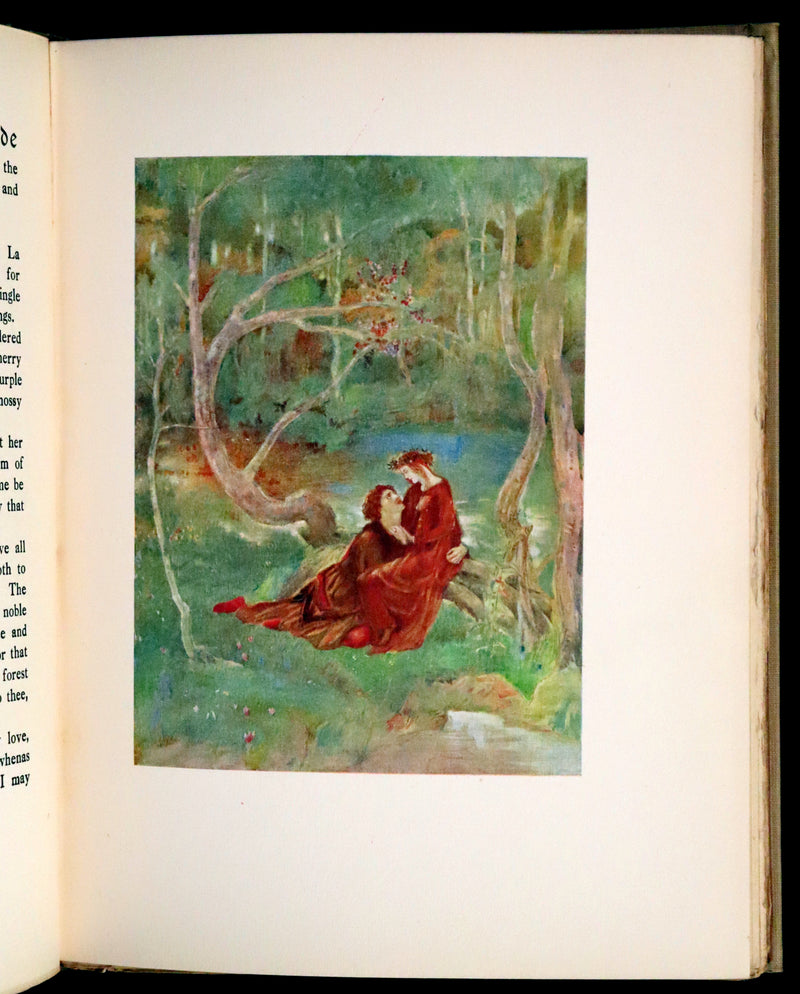 1920 Rare Book - Tristan and Iseult, The Romance of Tristram of Lyones and La Beale Isoude Illustrated by Evelyn Paul.