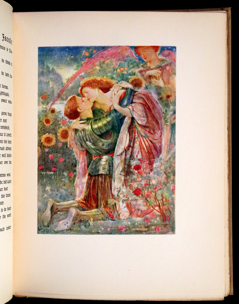 1920 Rare Book - Tristan and Iseult, The Romance of Tristram of Lyones and La Beale Isoude Illustrated by Evelyn Paul.
