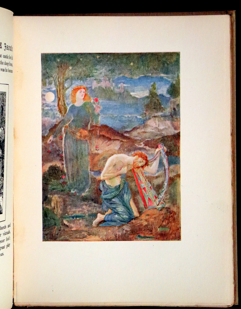 1920 Rare Book - Tristan and Iseult, The Romance of Tristram of Lyones and La Beale Isoude Illustrated by Evelyn Paul.