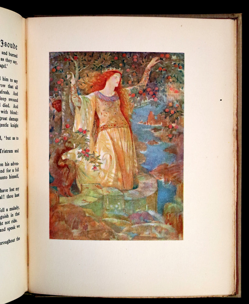 1920 Rare Book - Tristan and Iseult, The Romance of Tristram of Lyones and La Beale Isoude Illustrated by Evelyn Paul.