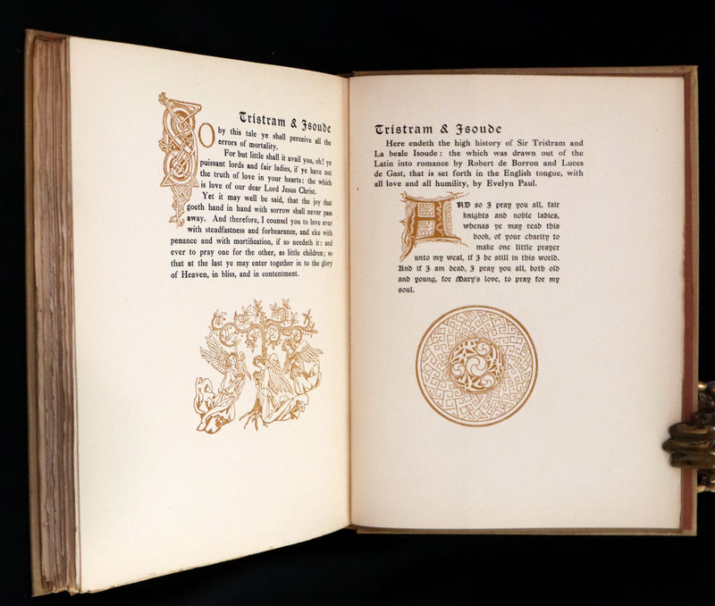 1920 Rare Book - Tristan and Iseult, The Romance of Tristram of Lyones and La Beale Isoude Illustrated by Evelyn Paul.
