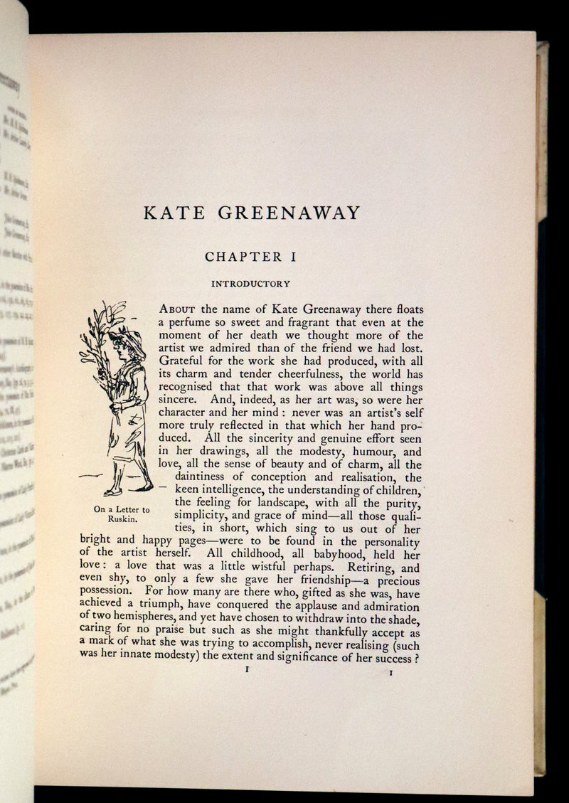 1905 First Edition in a Beautiful Binding - KATE GREENAWAY by Spielmann and Layard.