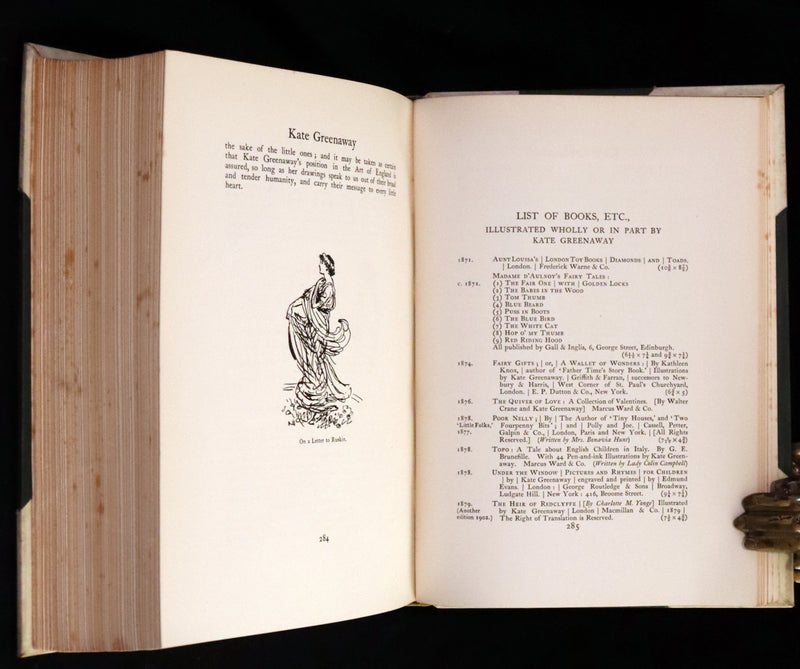 1905 First Edition in a Beautiful Binding - KATE GREENAWAY by Spielmann and Layard.