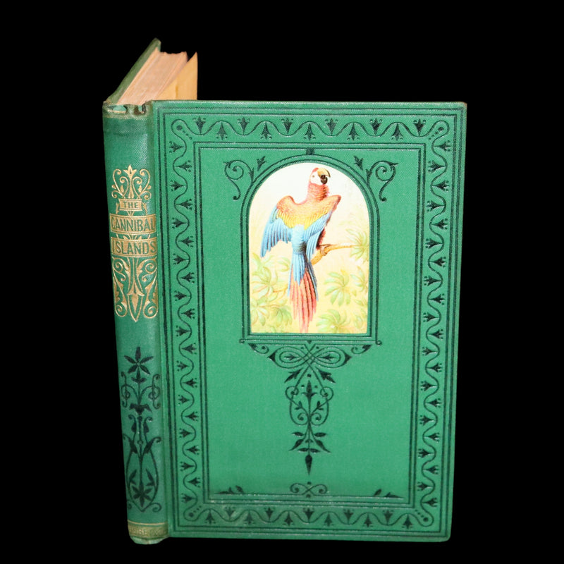 1880 Rare Victorian Book - The Cannibal Islands; Captian Cook's Adventures in the South Seas by Robert Michael Ballantyne.