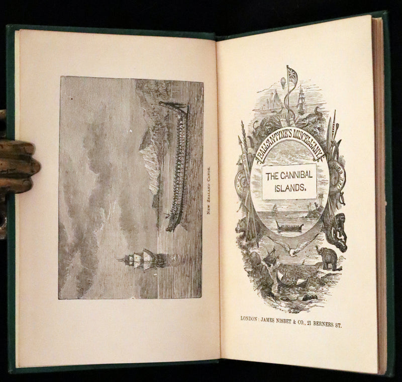 1880 Rare Victorian Book - The Cannibal Islands; Captian Cook's Adventures in the South Seas by Robert Michael Ballantyne.