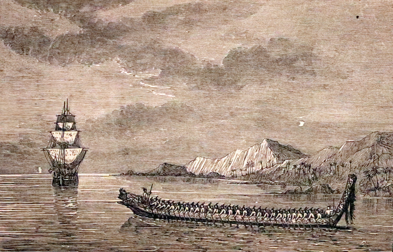 1880 Rare Victorian Book - The Cannibal Islands; Captian Cook's Adventures in the South Seas by Robert Michael Ballantyne.